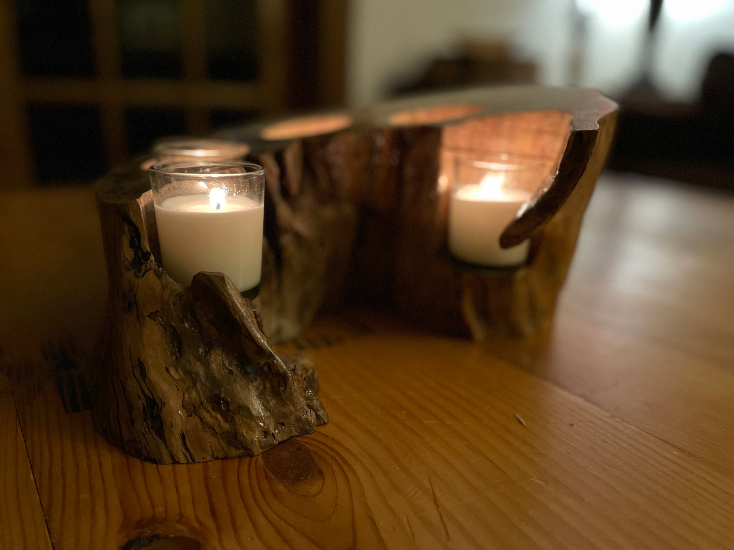 Live Edge "Five Sisters" Votive Centerpiece