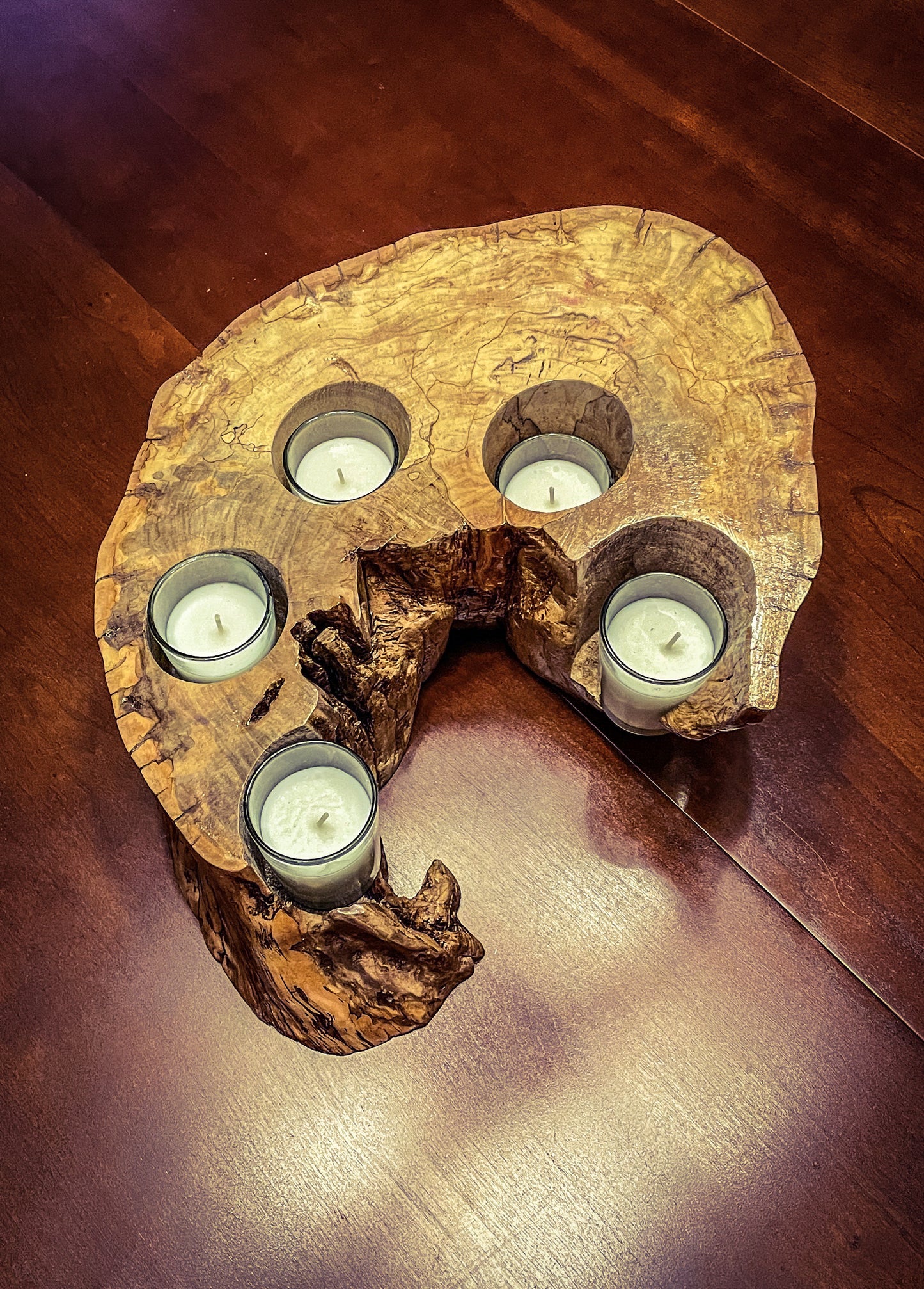 Live Edge "Five Sisters" Votive Centerpiece