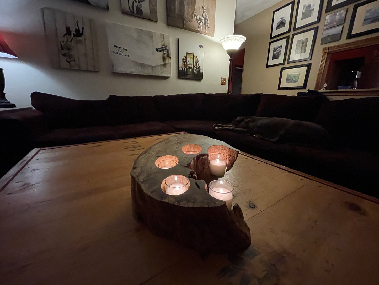 Live Edge "Five Sisters" Votive Centerpiece